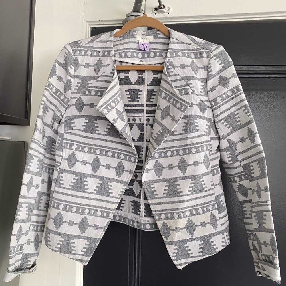 Gray and White Blazer by BCNU